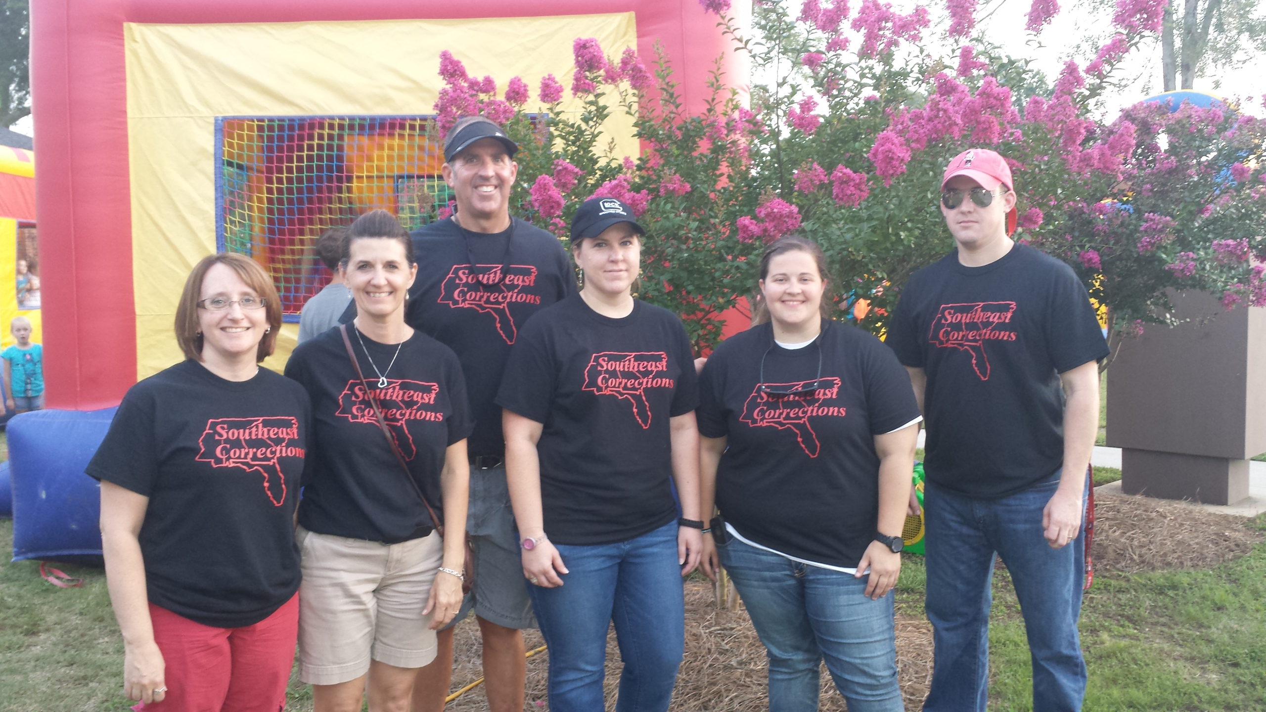 Monroe and Loganville staff volunteering at Movies at The Mill