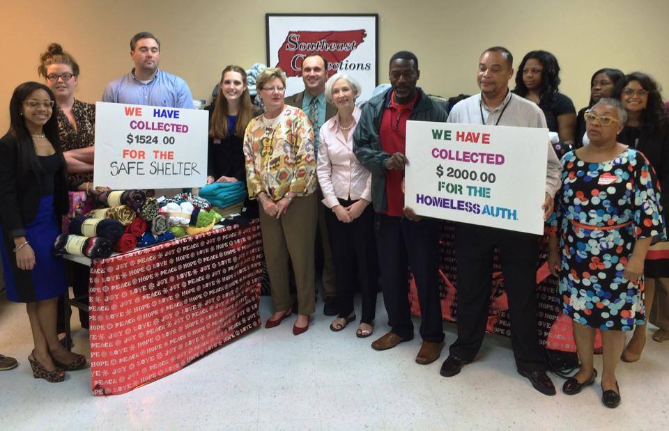 Probationers Donate Blankets to Homeless